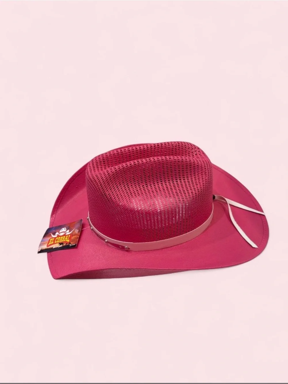 Girls Hot Pink Western Hat